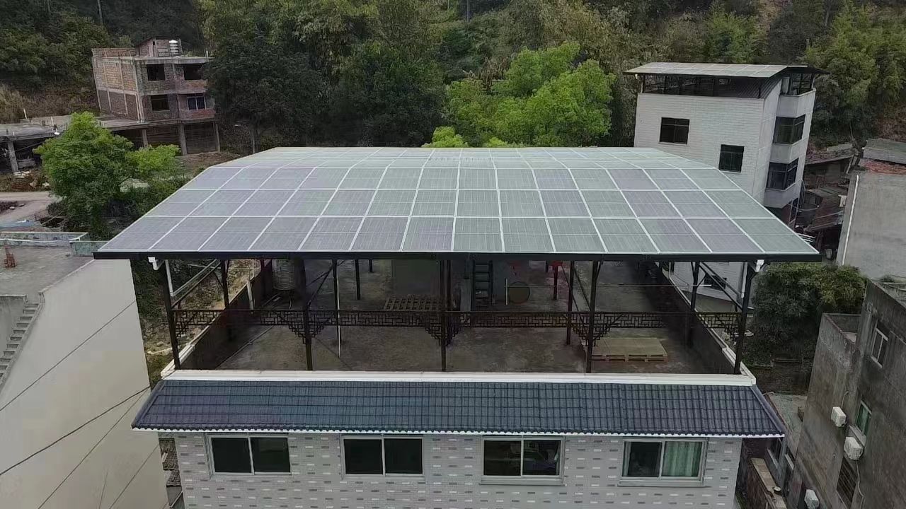 上海15kw+10kwh自建别墅家庭光伏储能系统